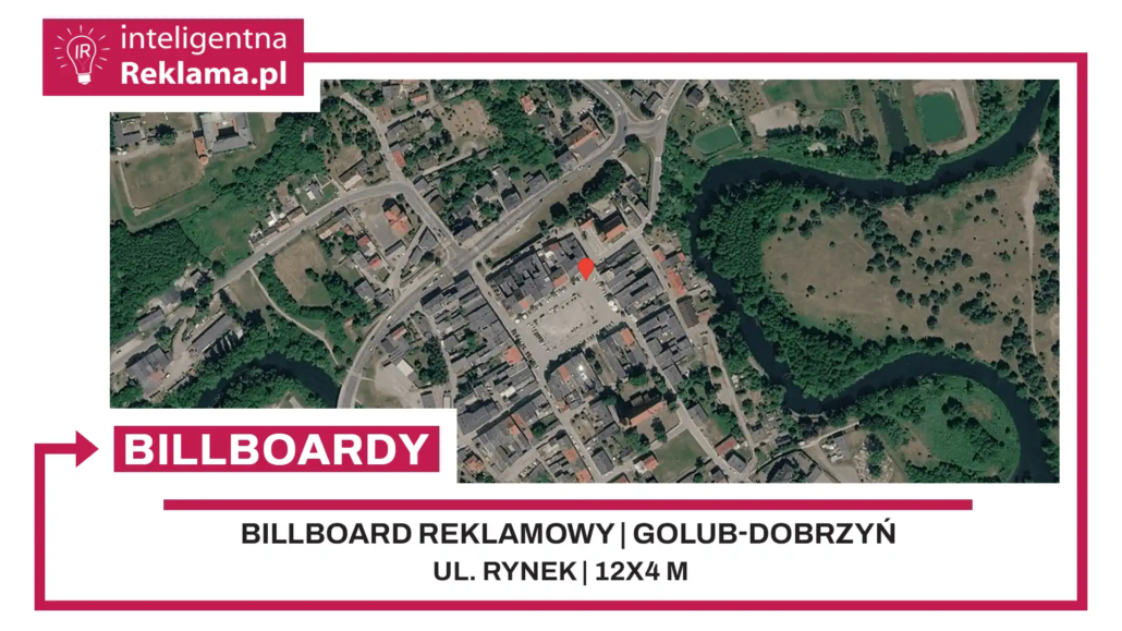 Lokalizacja reklamowa w Golub-Dobrzyń przy ul. ul. Rynek - powierzchnia 48 m²