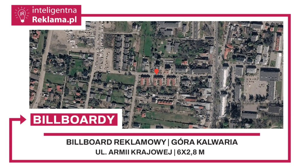 Lokalizacja reklamowa w Góra Kalwaria przy ul. Armii Krajowej - powierzchnia 16,8 m²