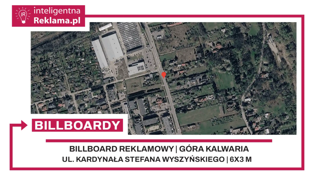 Lokalizacja reklamowa w Góra Kalwaria przy ul. Kardynała Stefana Wyszyńskiego - powierzchnia 18 m²