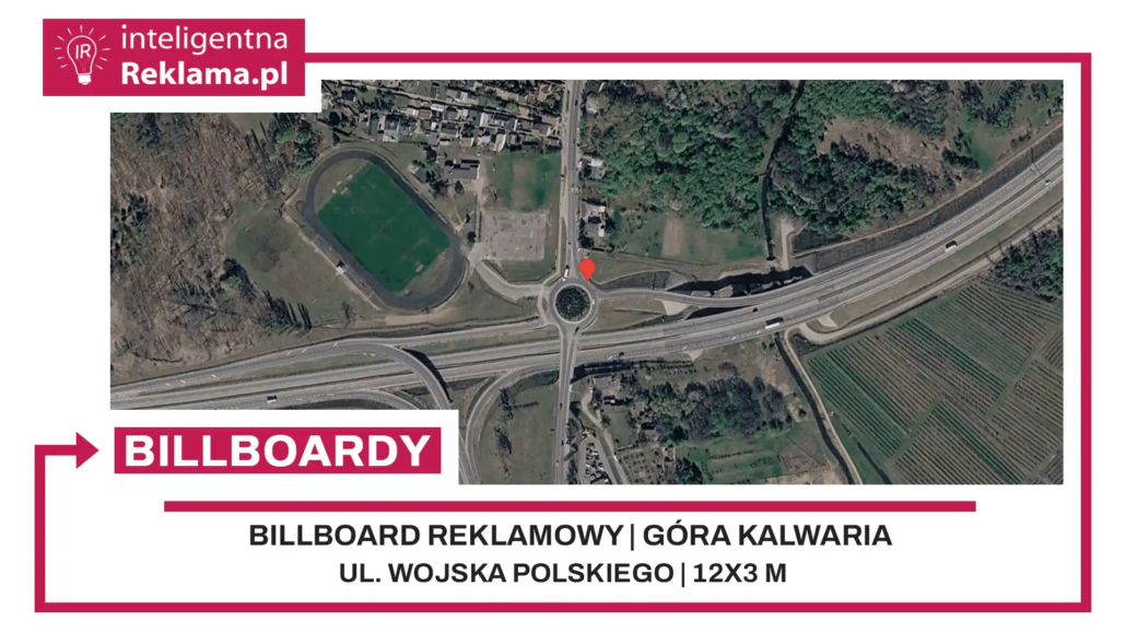 Lokalizacja reklamowa w Góra Kalwaria przy ul. Wojska Polskiego - powierzchnia 36 m²