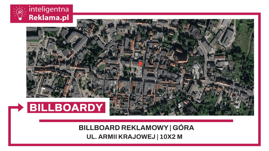 Lokalizacja reklamowa w Góra przy ul. ul. Armii Krajowej - powierzchnia 20 m²
