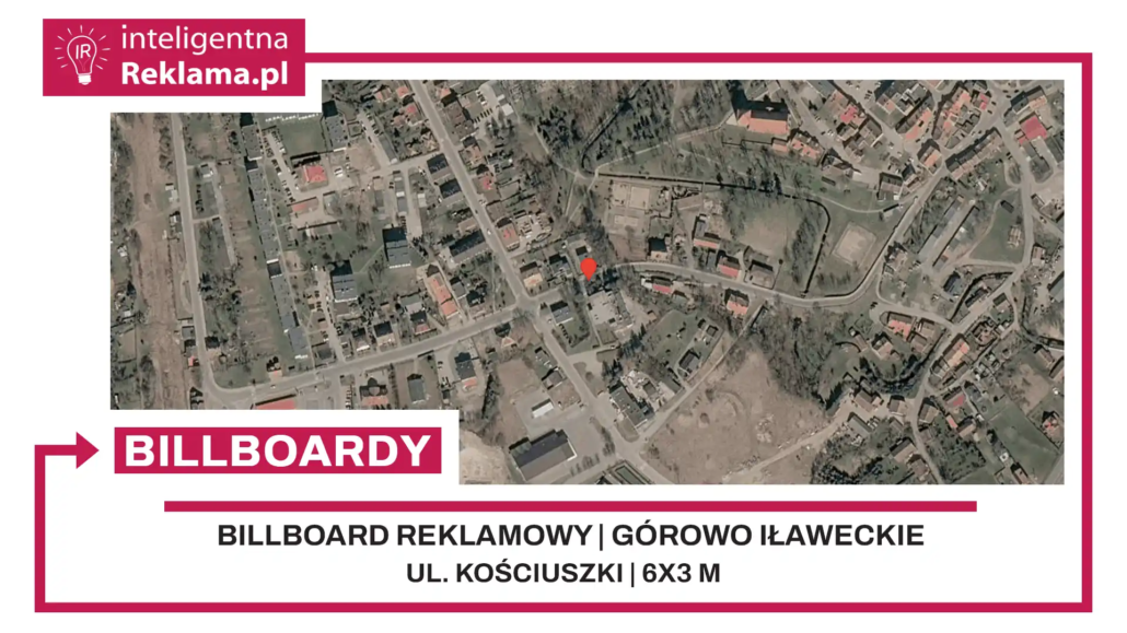 Lokalizacja reklamowa w Górowo Iławeckie przy ul. Kościuszki - powierzchnia 18 m²