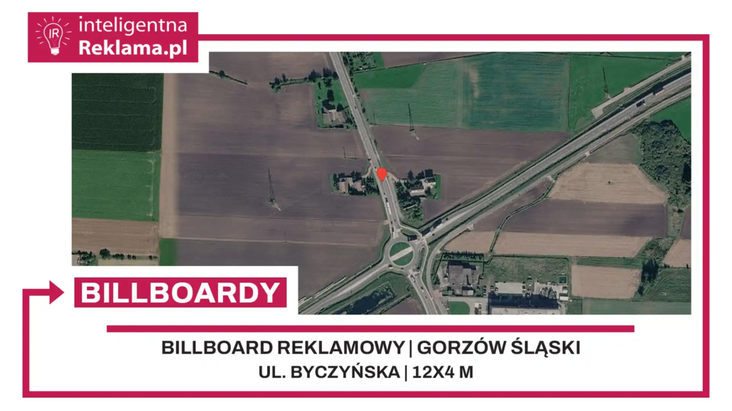 Lokalizacja reklamowa w Gorzów Śląski przy ul. ul. Byczyńska - powierzchnia 48 m²