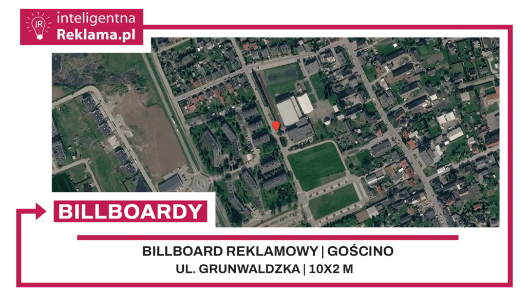 Lokalizacja reklamowa w Gościno przy ul. ul. Grunwaldzka - powierzchnia 20 m²