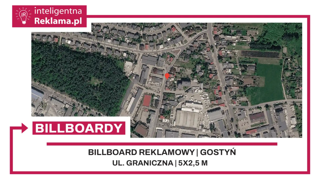 Lokalizacja reklamowa w Gostyń przy ul. Graniczna - powierzchnia 12,5 m²