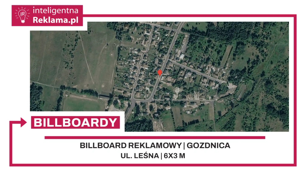 Lokalizacja reklamowa w Gozdnica przy ul. Leśna - powierzchnia 18 m²