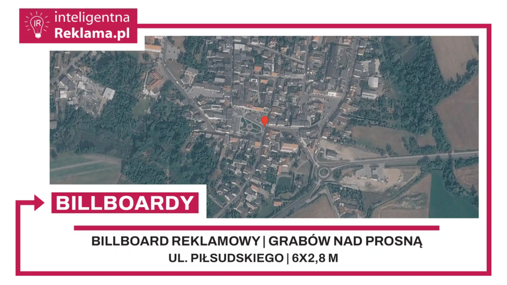 Lokalizacja reklamowa w Grabów nad Prosną przy ul. Piłsudskiego - powierzchnia 16,8 m²