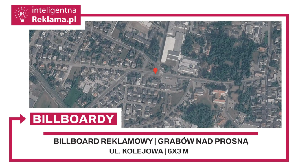 Lokalizacja reklamowa w Grabów nad Prosną przy ul. ul. Kolejowa - powierzchnia 18 m²