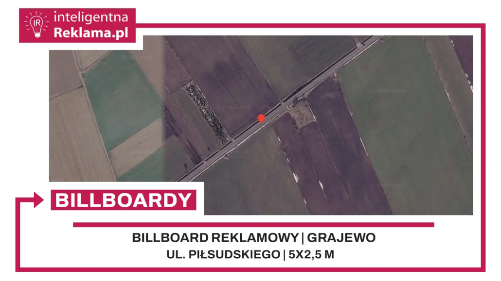 Lokalizacja reklamowa w Grajewo przy ul. Piłsudskiego - powierzchnia 12,5 m²