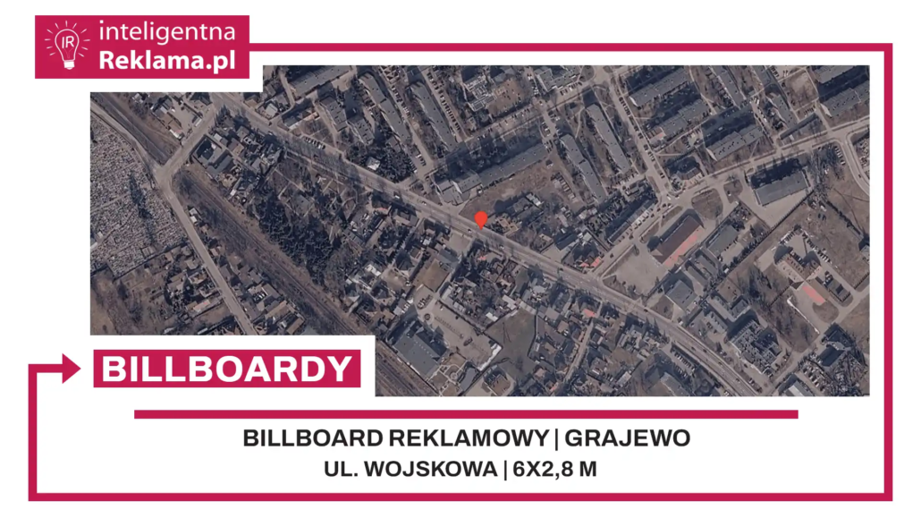 Lokalizacja reklamowa w Grajewo przy ul. Wojskowa - powierzchnia 16,8 m²