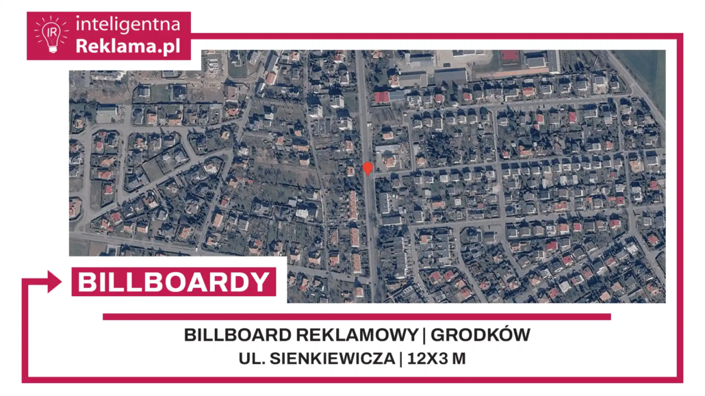 Lokalizacja reklamowa w Grodków przy ul. Sienkiewicza - powierzchnia 36 m²