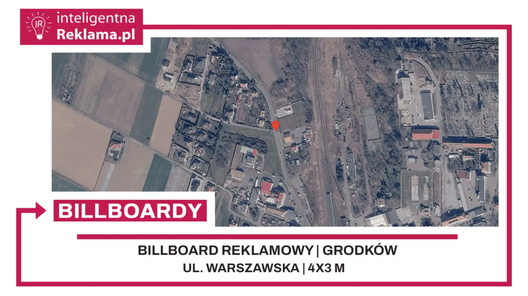 Lokalizacja reklamowa w Grodków przy ul. Warszawska - powierzchnia 12 m²