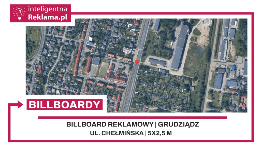 Lokalizacja reklamowa w Grudziądz przy ul. ul. Chełmińska - powierzchnia 12,5 m²