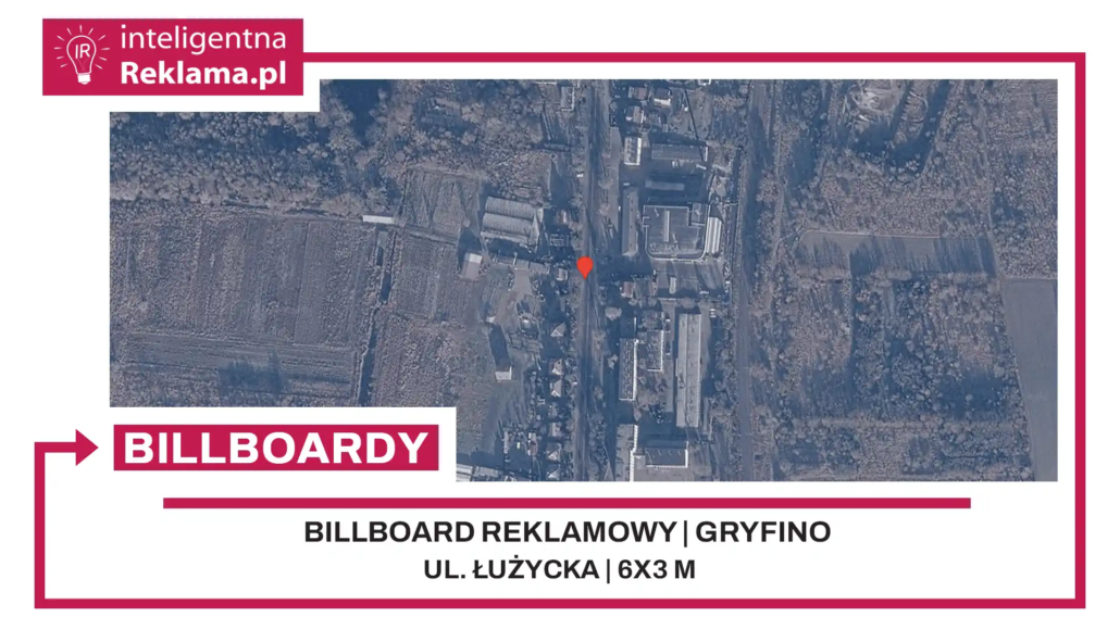 Lokalizacja reklamowa w Gryfino przy ul. Łużycka - powierzchnia 18 m²