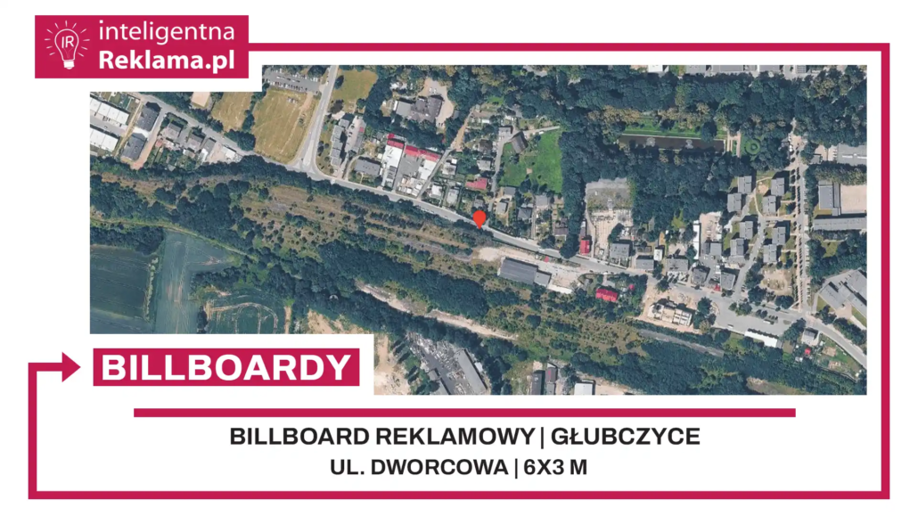 Lokalizacja reklamowa w Głubczyce przy ul. Dworcowa - powierzchnia 18 m²