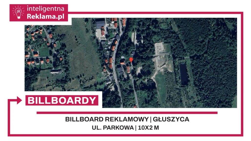 Lokalizacja reklamowa w Głuszyca przy ul. Parkowa - powierzchnia 20 m²