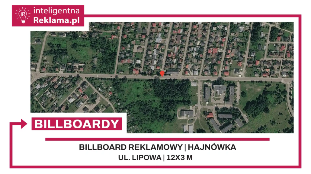 Lokalizacja reklamowa w Hajnówka przy ul. ul. Lipowa - powierzchnia 36 m²