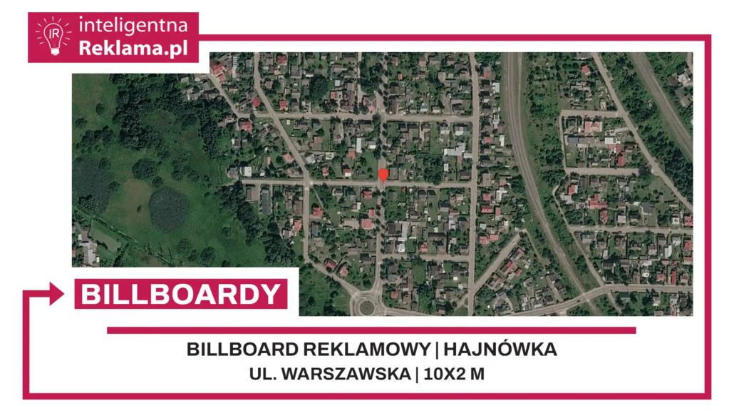 Lokalizacja reklamowa w Hajnówka przy ul. Warszawska - powierzchnia 20 m²