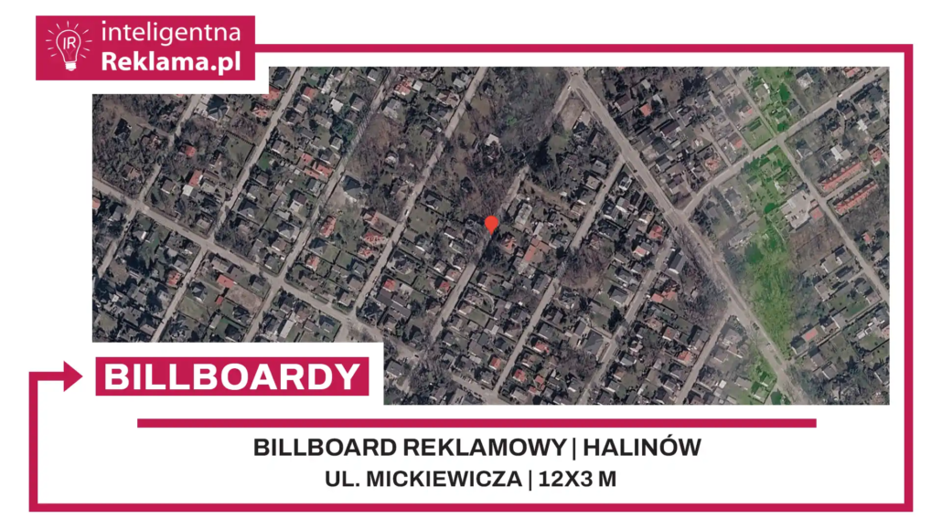 Lokalizacja reklamowa w Halinów przy ul. Mickiewicza - powierzchnia 36 m²
