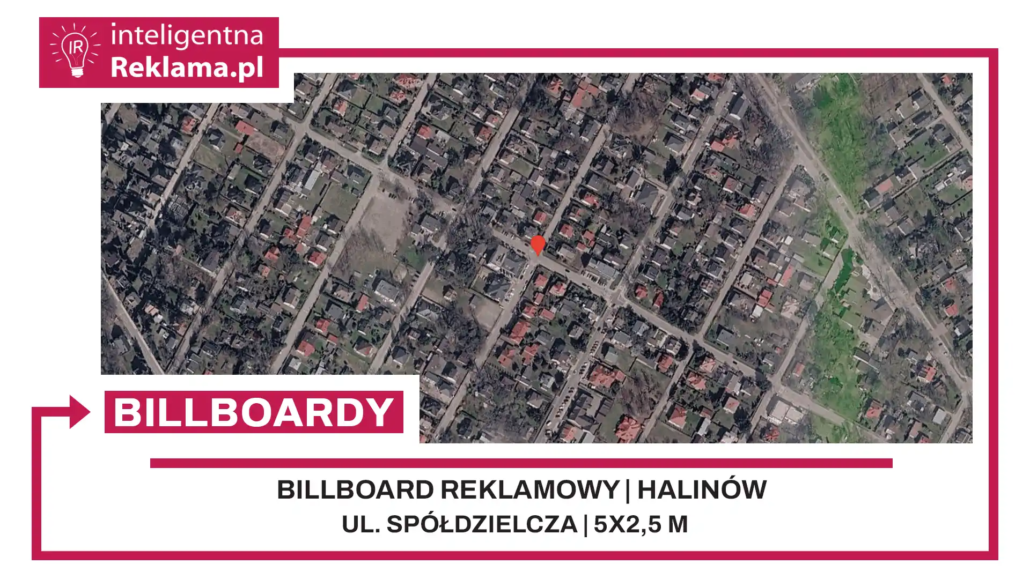Lokalizacja reklamowa w Halinów przy ul. Spółdzielcza - powierzchnia 12,5 m²