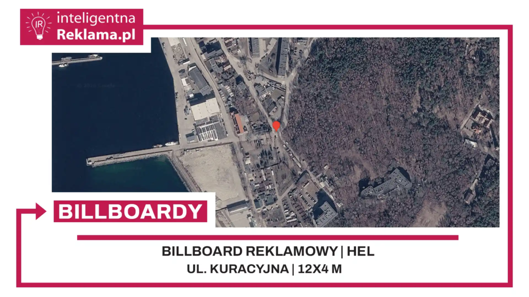 Lokalizacja reklamowa w Hel przy ul. Kuracyjna - powierzchnia 48 m²