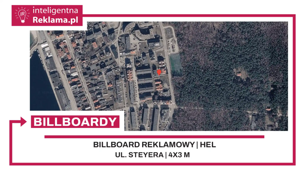Lokalizacja reklamowa w Hel przy ul. Steyera - powierzchnia 12 m²