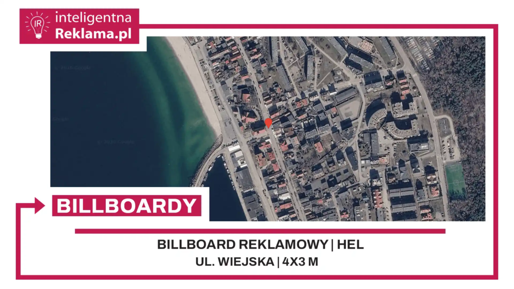 Lokalizacja reklamowa w Hel przy ul. ul. Wiejska - powierzchnia 12 m²