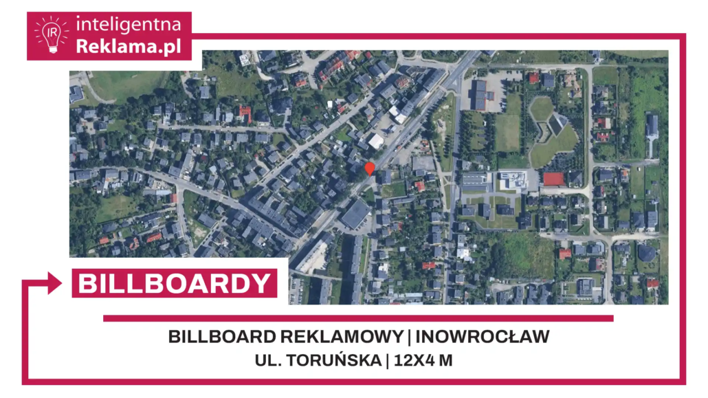 Lokalizacja reklamowa w Inowrocław przy ul. Toruńska - powierzchnia 48 m²