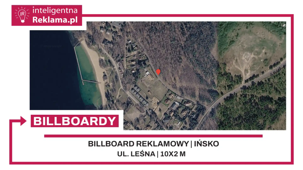 Lokalizacja reklamowa w Ińsko przy ul. Leśna - powierzchnia 20 m²