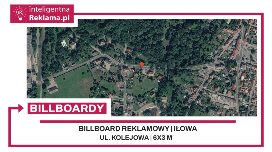 Lokalizacja reklamowa w Iłowa przy ul. ul. Kolejowa - powierzchnia 18 m²