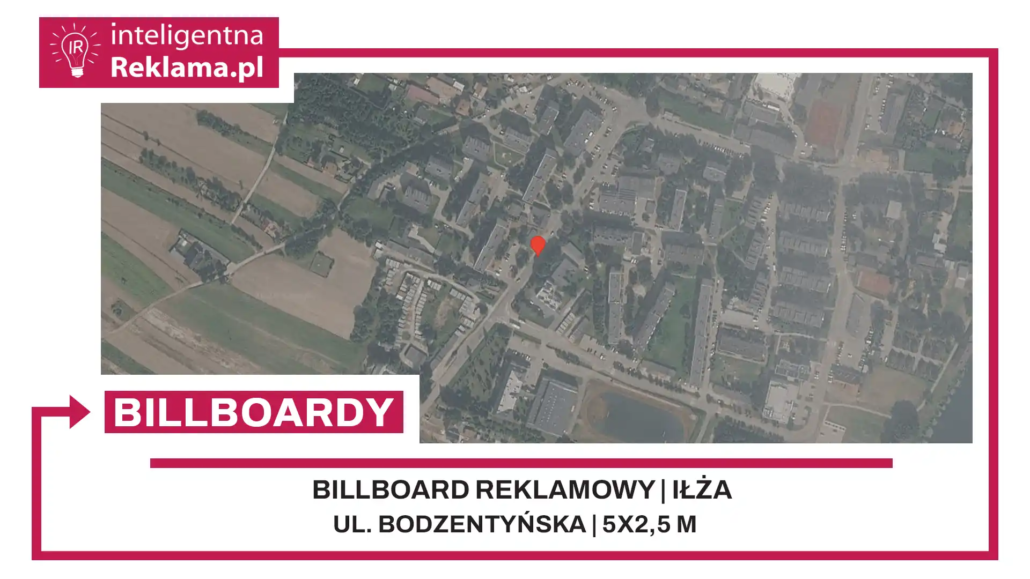 Lokalizacja reklamowa w Iłża przy ul. ul. Bodzentyńska - powierzchnia 12,5 m²
