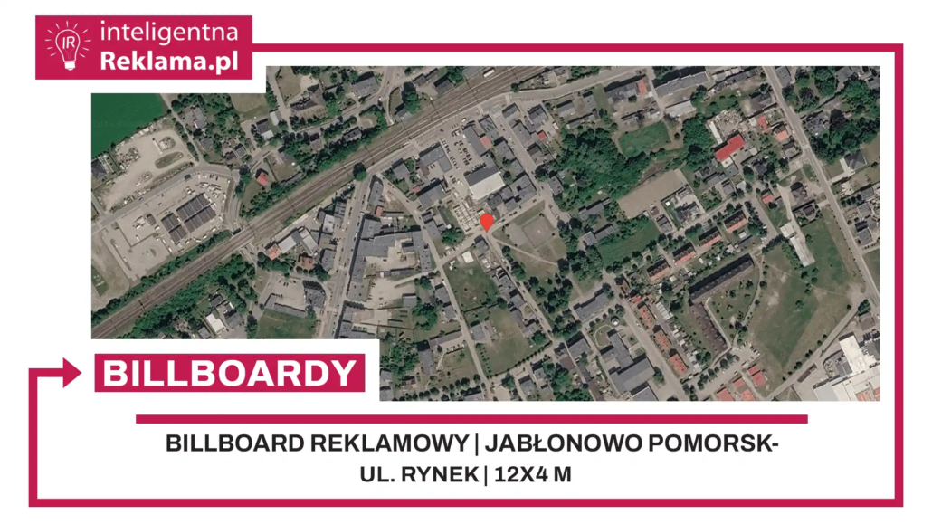 Lokalizacja reklamowa w Jabłonowo Pomorskie przy ul. Rynek - powierzchnia 48 m²