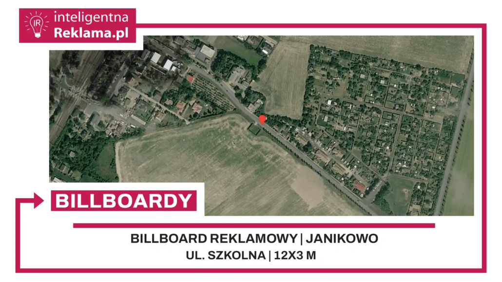 Lokalizacja reklamowa w Janikowo przy ul. Szkolna - powierzchnia 36 m²