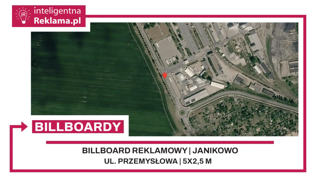 Lokalizacja reklamowa w Janikowo przy ul. ul. Przemysłowa - powierzchnia 12,5 m²