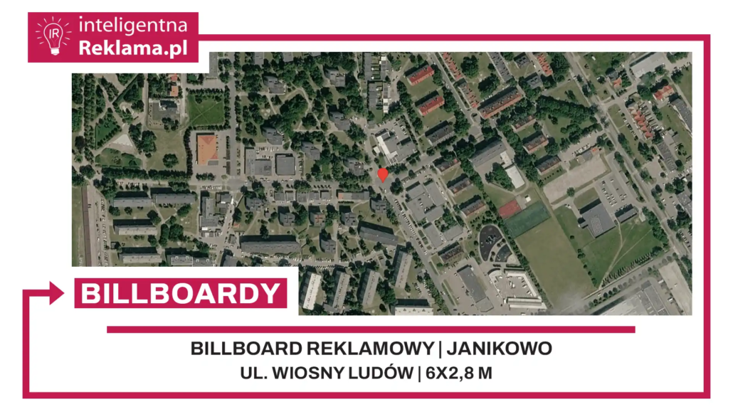 Lokalizacja reklamowa w Janikowo przy ul. Wiosny Ludów - powierzchnia 16,8 m²