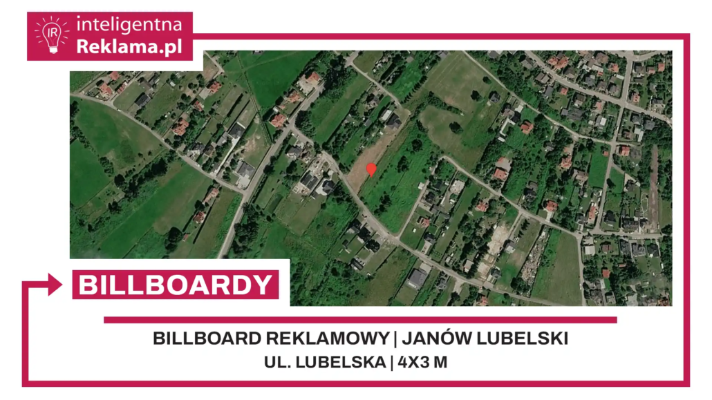 Lokalizacja reklamowa w Janów Lubelski przy ul. Lubelska - powierzchnia 12 m²