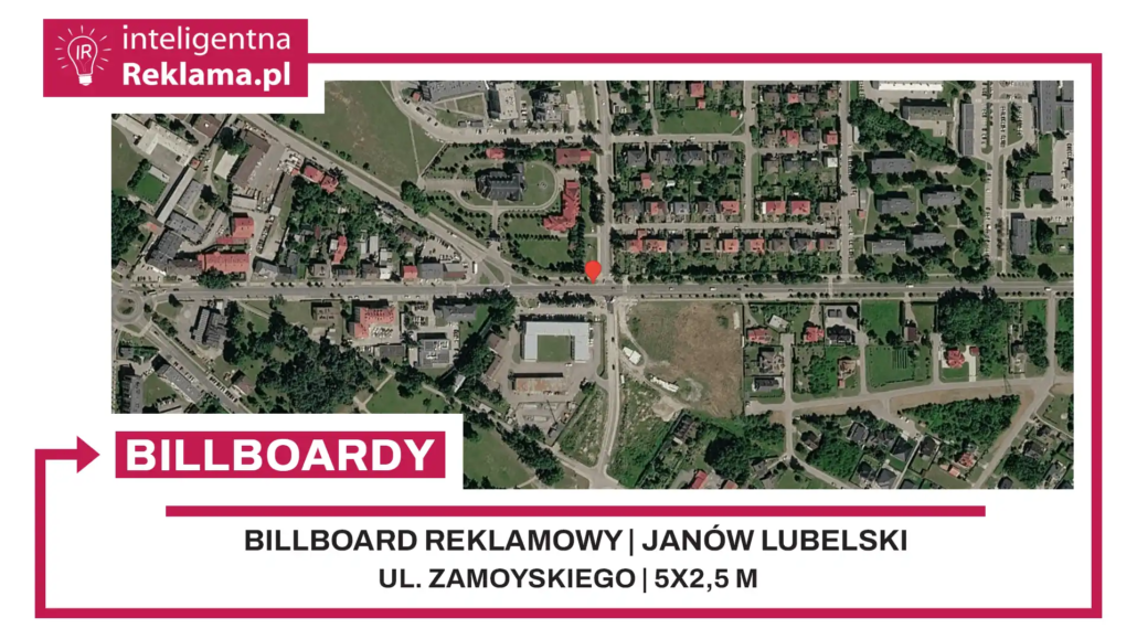 Lokalizacja reklamowa w Janów Lubelski przy ul. Zamoyskiego - powierzchnia 12,5 m²