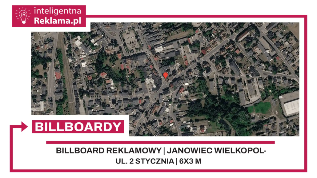 Lokalizacja reklamowa w Janowiec Wielkopolski przy ul. ul. 2 Stycznia - powierzchnia 18 m²
