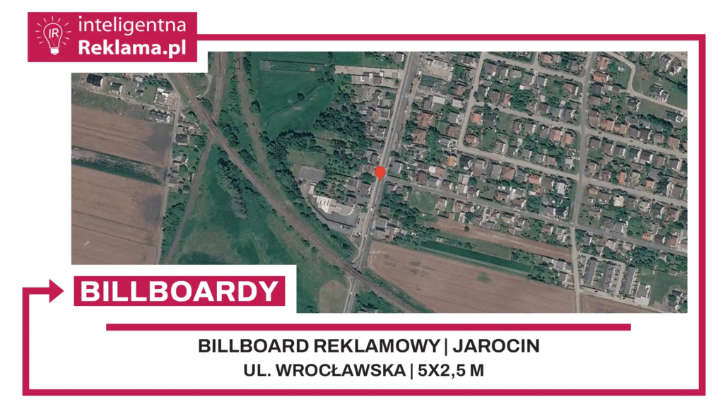 Lokalizacja reklamowa w Jarocin przy ul. ul. Wrocławska - powierzchnia 12,5 m²