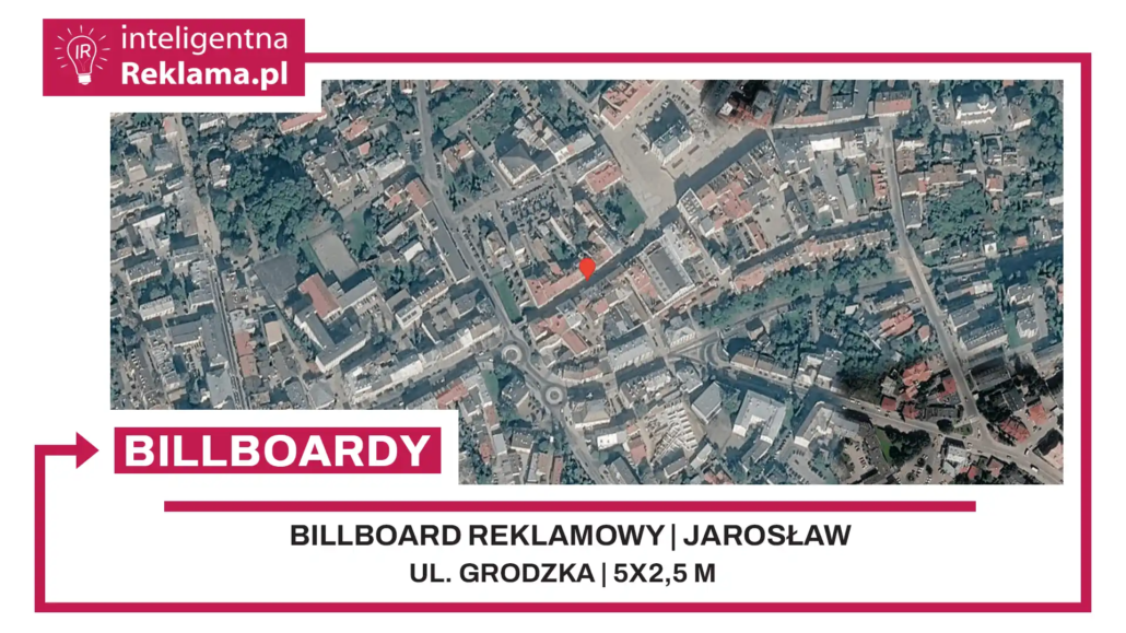 Lokalizacja reklamowa w Jarosław przy ul. ul. Grodzka - powierzchnia 12,5 m²