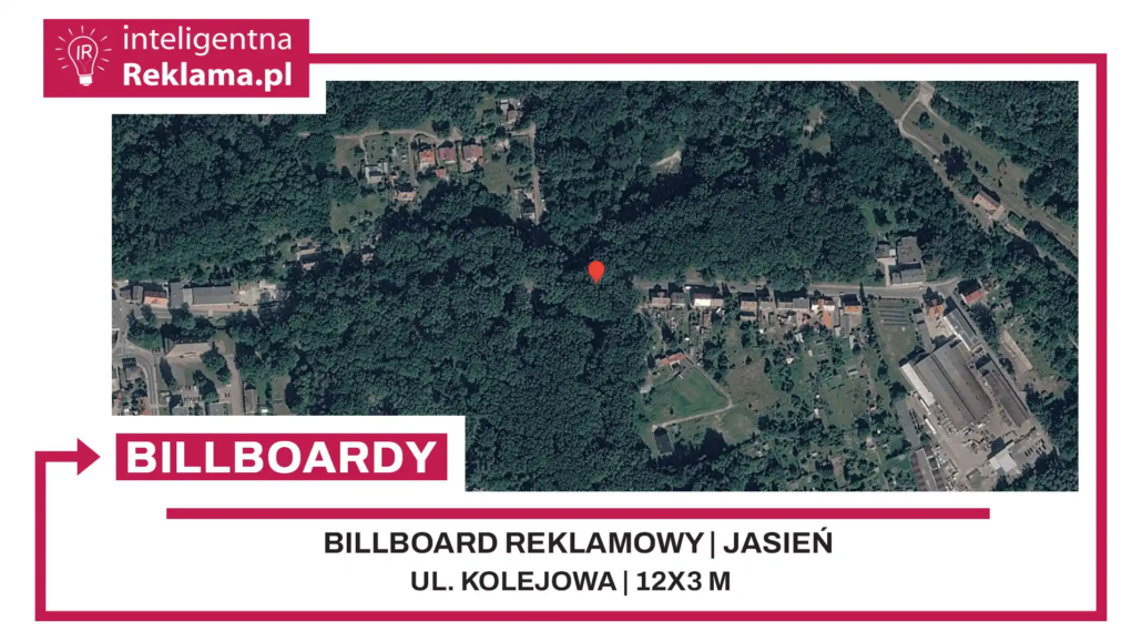 Lokalizacja reklamowa w Jasień przy ul. Kolejowa - powierzchnia 36 m²