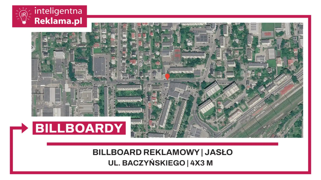 Lokalizacja reklamowa w Jasło przy ul. Baczyńskiego - powierzchnia 12 m²
