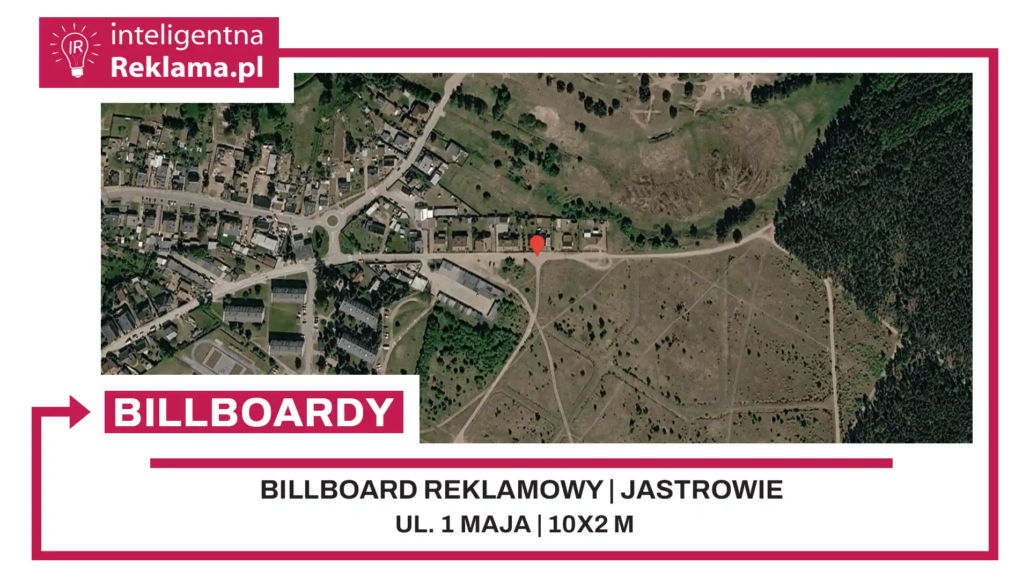 Lokalizacja reklamowa w Jastrowie przy ul. 1 maja - powierzchnia 20 m²