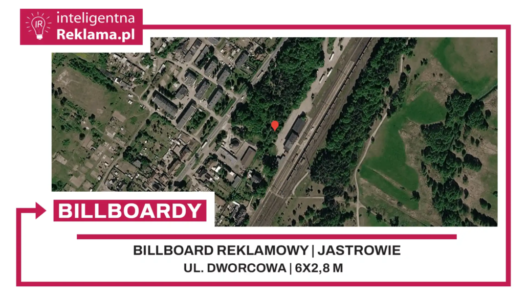 Lokalizacja reklamowa w Jastrowie przy ul. Dworcowa - powierzchnia 16,8 m²
