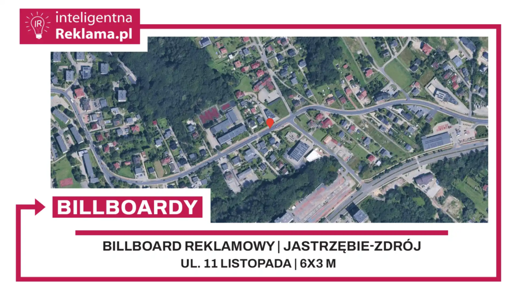 Lokalizacja reklamowa w Jastrzębie-Zdrój przy ul. 11 listopada - powierzchnia 18 m²