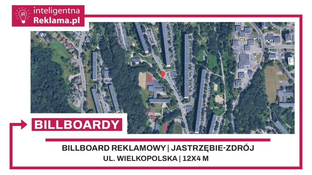 Lokalizacja reklamowa w Jastrzębie-Zdrój przy ul. Wielkopolska - powierzchnia 48 m²