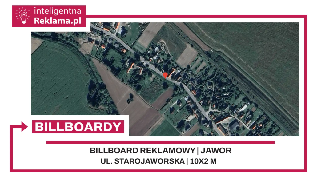 Lokalizacja reklamowa w Jawor przy ul. Starojaworska - powierzchnia 20 m²