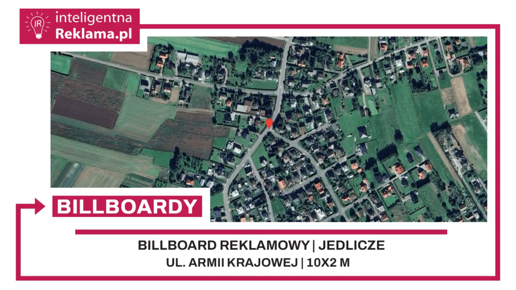 Lokalizacja reklamowa w Jedlicze przy ul. Armii Krajowej - powierzchnia 20 m²