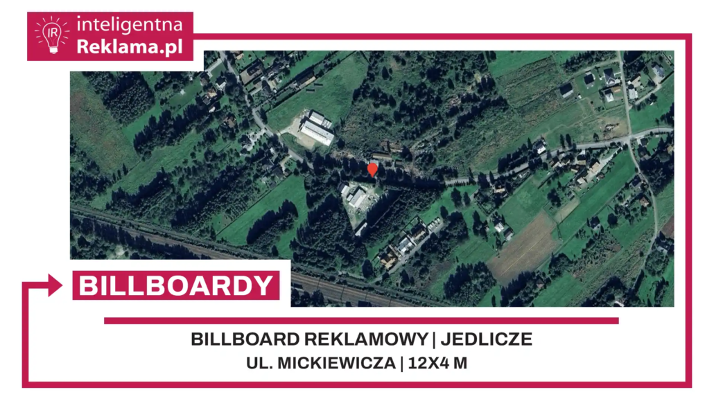Lokalizacja reklamowa w Jedlicze przy ul. Mickiewicza - powierzchnia 48 m²