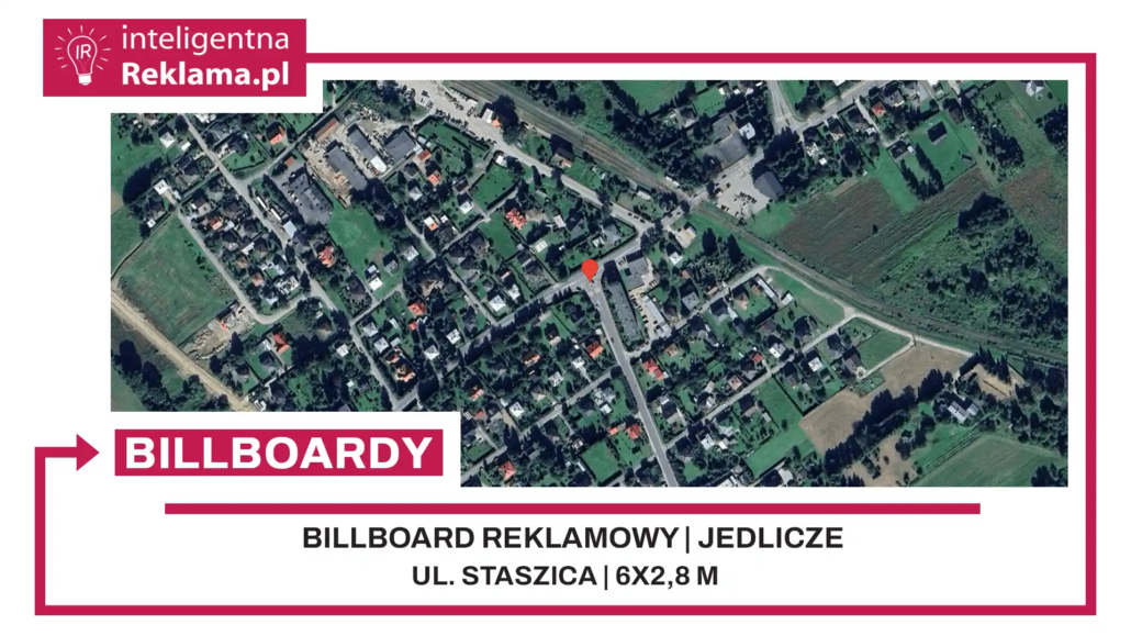 Lokalizacja reklamowa w Jedlicze przy ul. Staszica - powierzchnia 16,8 m²